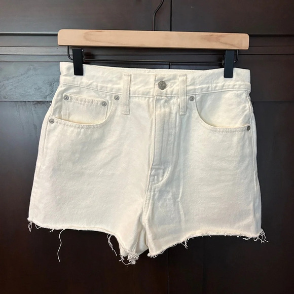 Madewell The Momjean Shorts- Tile White NWT 26 - Picture 2 of 7